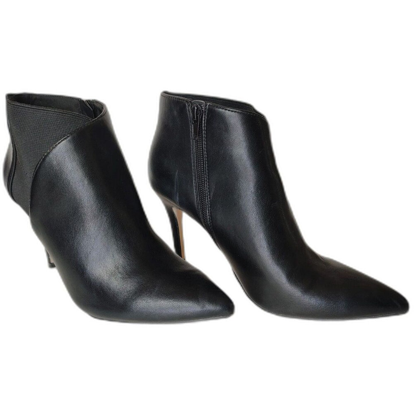 XOXO Nayeli Sleek Dress Booties Elastic Detail Heels 4" Pointy Toe Size 8.5