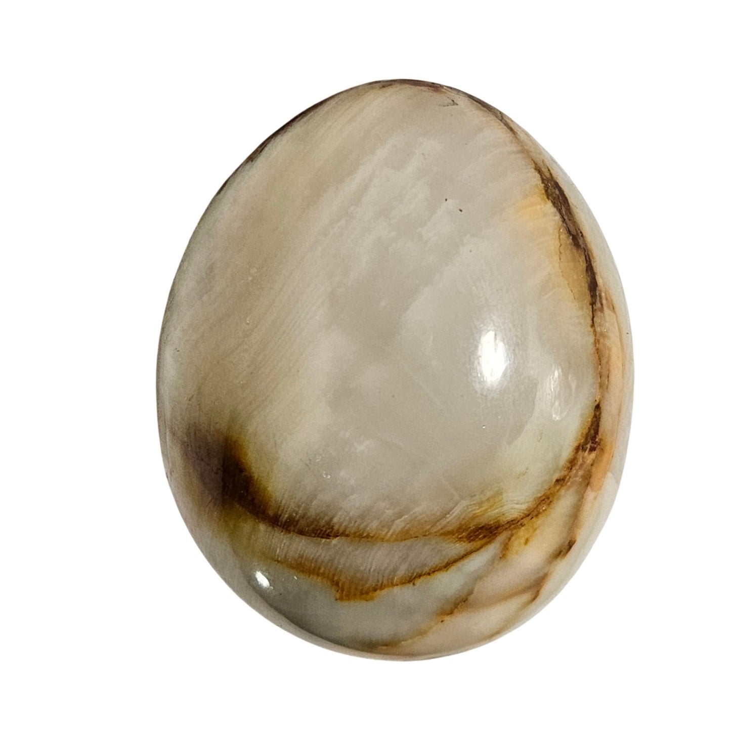 Solid Marble Polished Onyx Decorative Egg