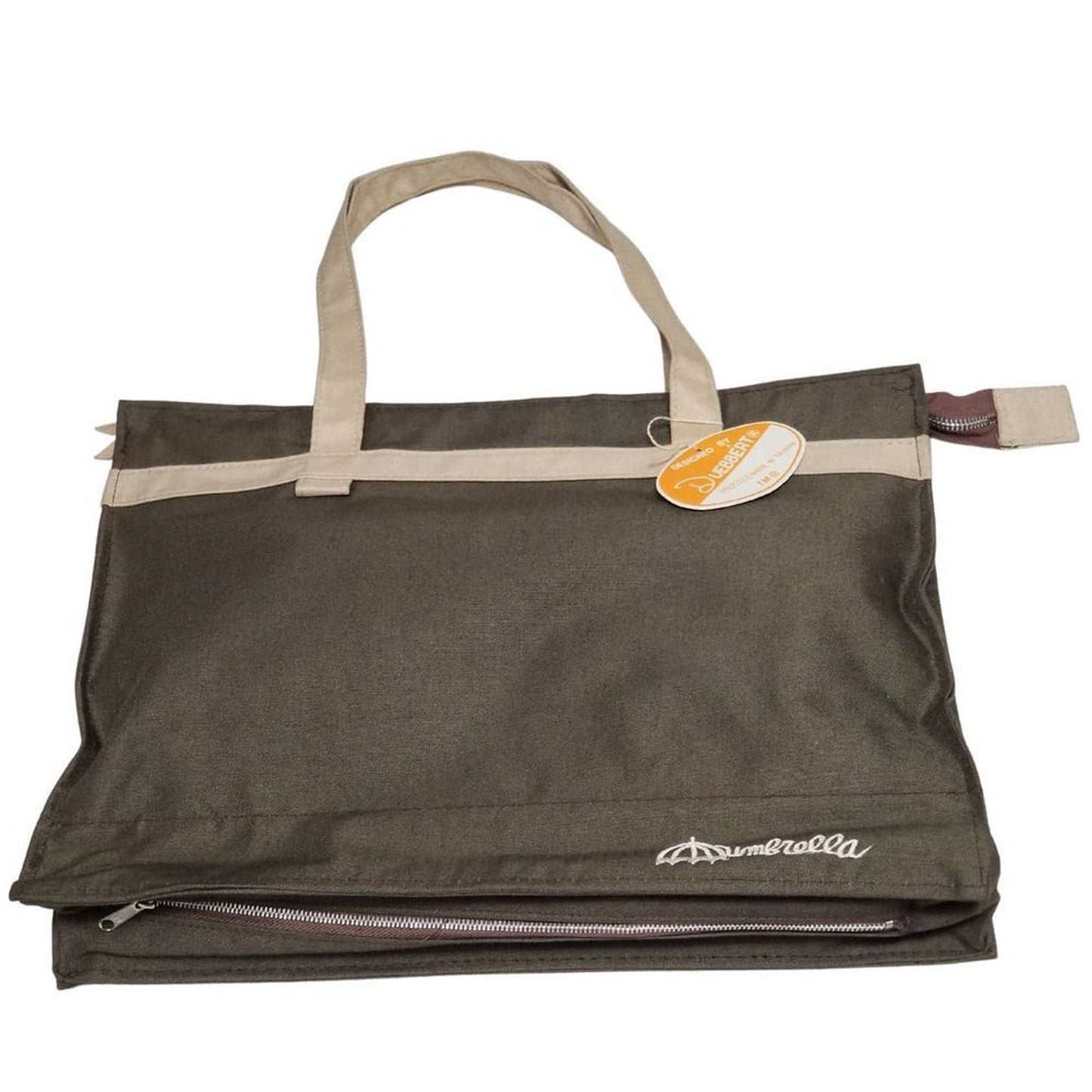 Vintage Green Umbrella Tote Bag Designed by Duebbert Rain Bag New with tags