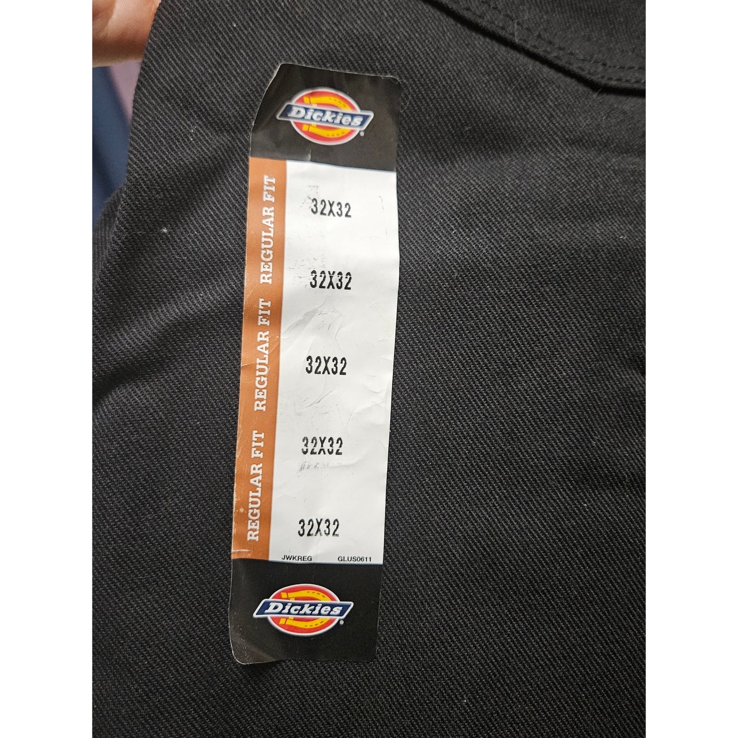 Dickies 5-Pocket Black Jeans Regular Fit Fade Resistant Staydark Fabric SZ 32x32