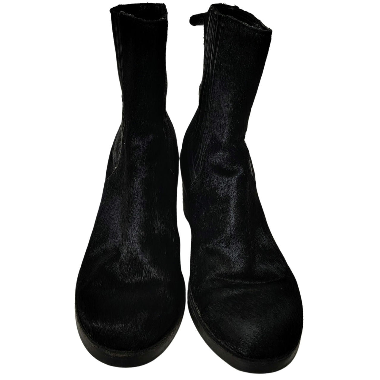 UGG Camden Exotic Calf Hair Leather High Heels Womens Ankle Boots Booties Size 7