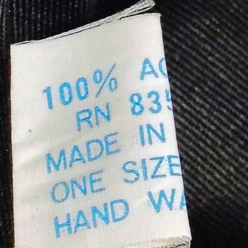1980s Vintage Black White Plaid Floppy Bucket Hat Wide Brim Size Small