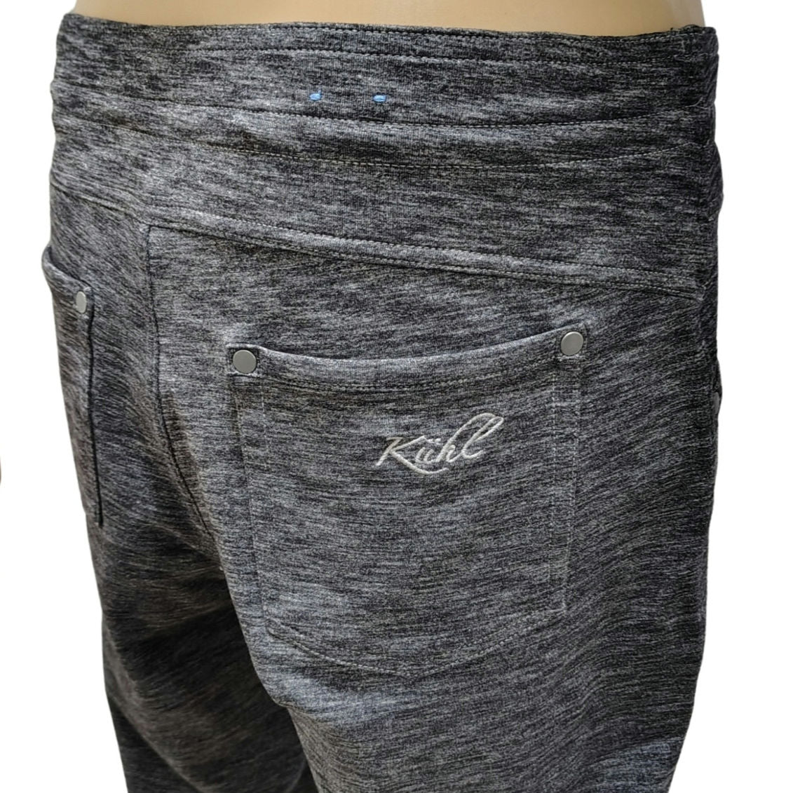 Kuhl Sweatpants Gray Cargo Drawstring Jogger Athletic Pants Pockets Size 8 Women