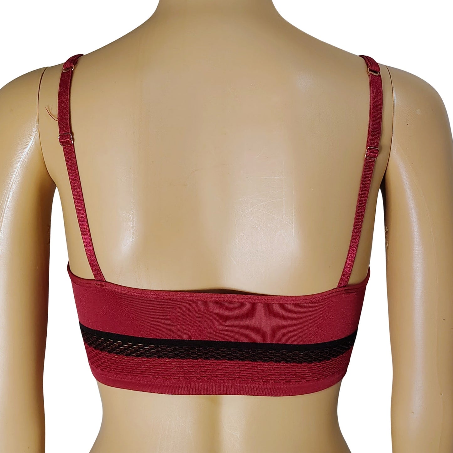 Burgundy Comfy Cool Aeropostale Removable Cups Sports Bra Size Medium Juniors
