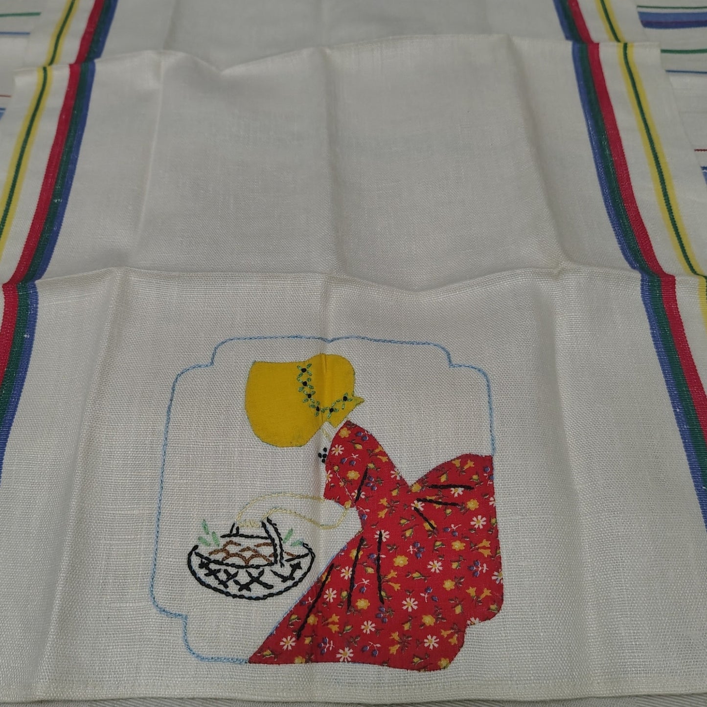 40s 50s Pure Linen Tea Towels Unused Pure Linen French Tea Towels Kitchen Towels