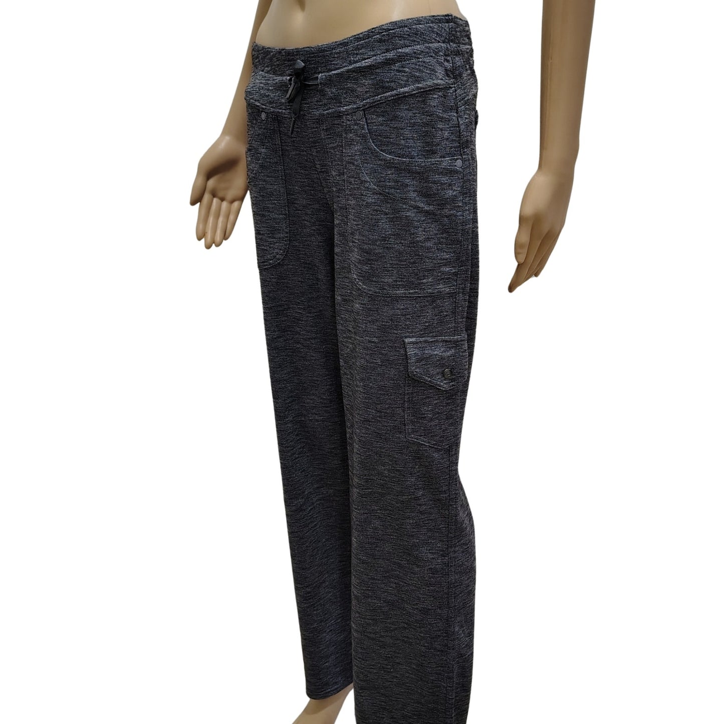 Kuhl Sweatpants Gray Cargo Drawstring Jogger Athletic Pants Pockets Size 8 Women