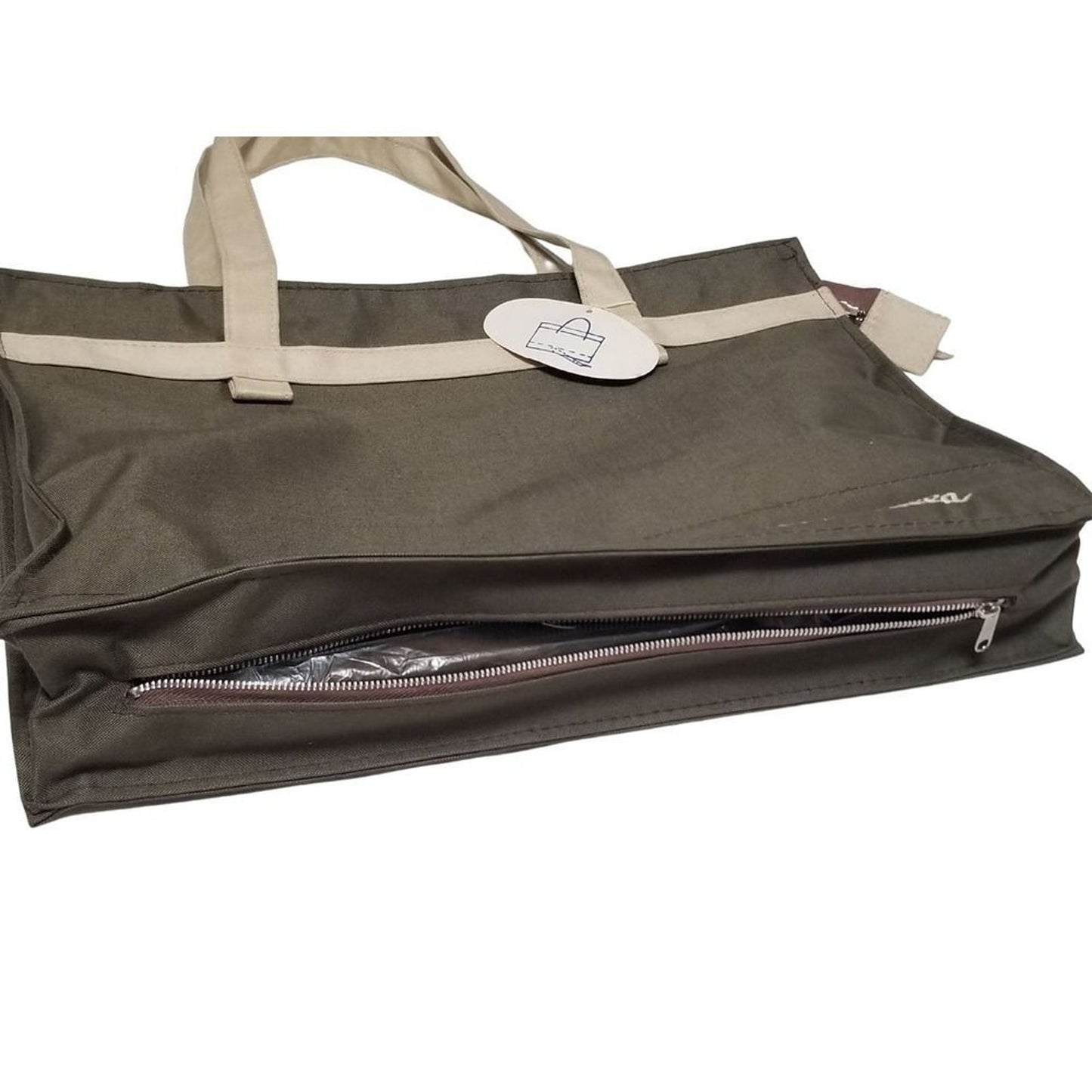 Vintage Green Umbrella Tote Bag Designed by Duebbert Rain Bag New with tags