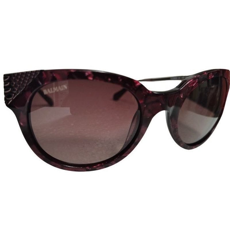 Balmain Paris Burgundy Cat Eye Womens Sunglasses New In Packaging With Case