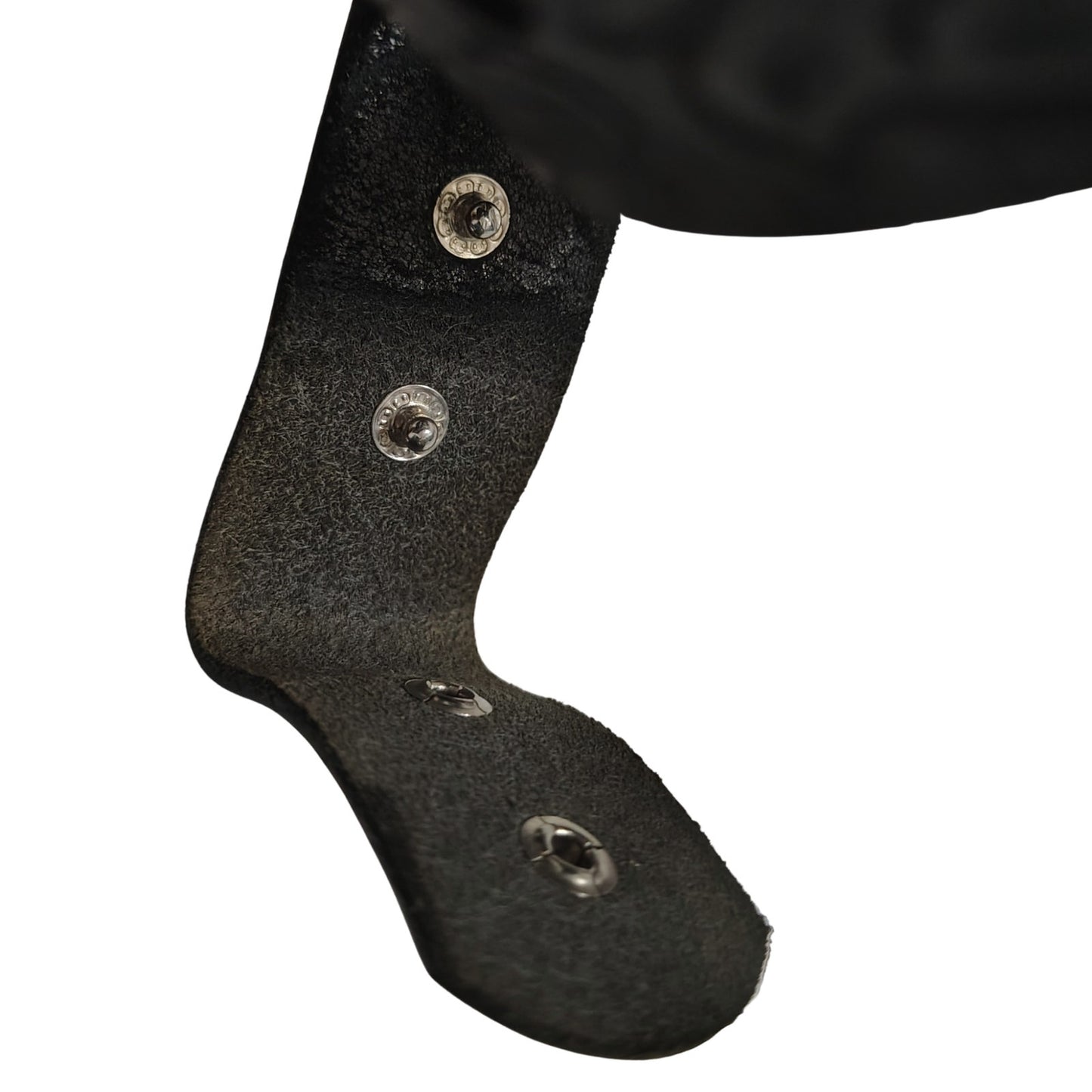 1990s Bebe Replacement Genuine Leather Belt Strap Tooled Engraved Floral Snap Closure