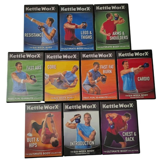 Kettle Worx The Six-Week Body Transformation 10 DVD Video Compilation Set