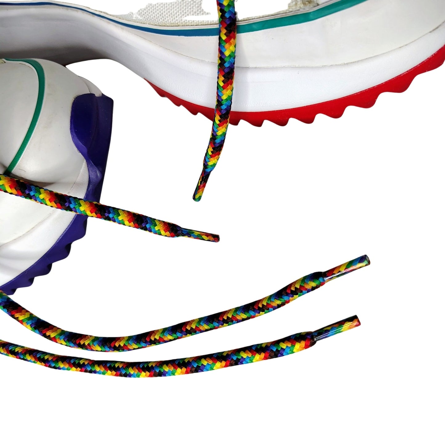 Converse Run Star Hike Hi Platform PRIDE Rainbow Sneakers Size 8 Women 6.5 Mens