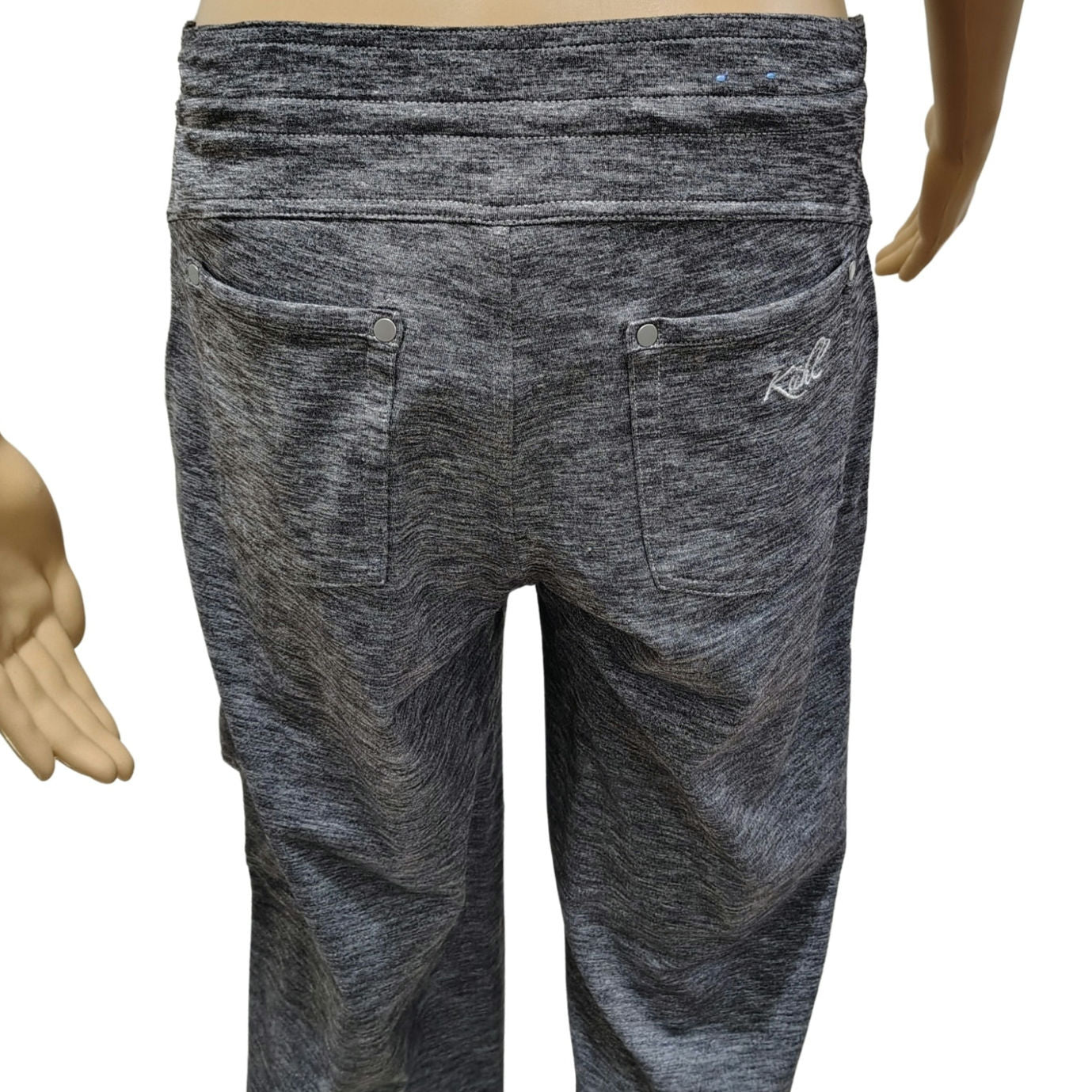 Kuhl Sweatpants Gray Cargo Drawstring Jogger Athletic Pants Pockets Size 8 Women