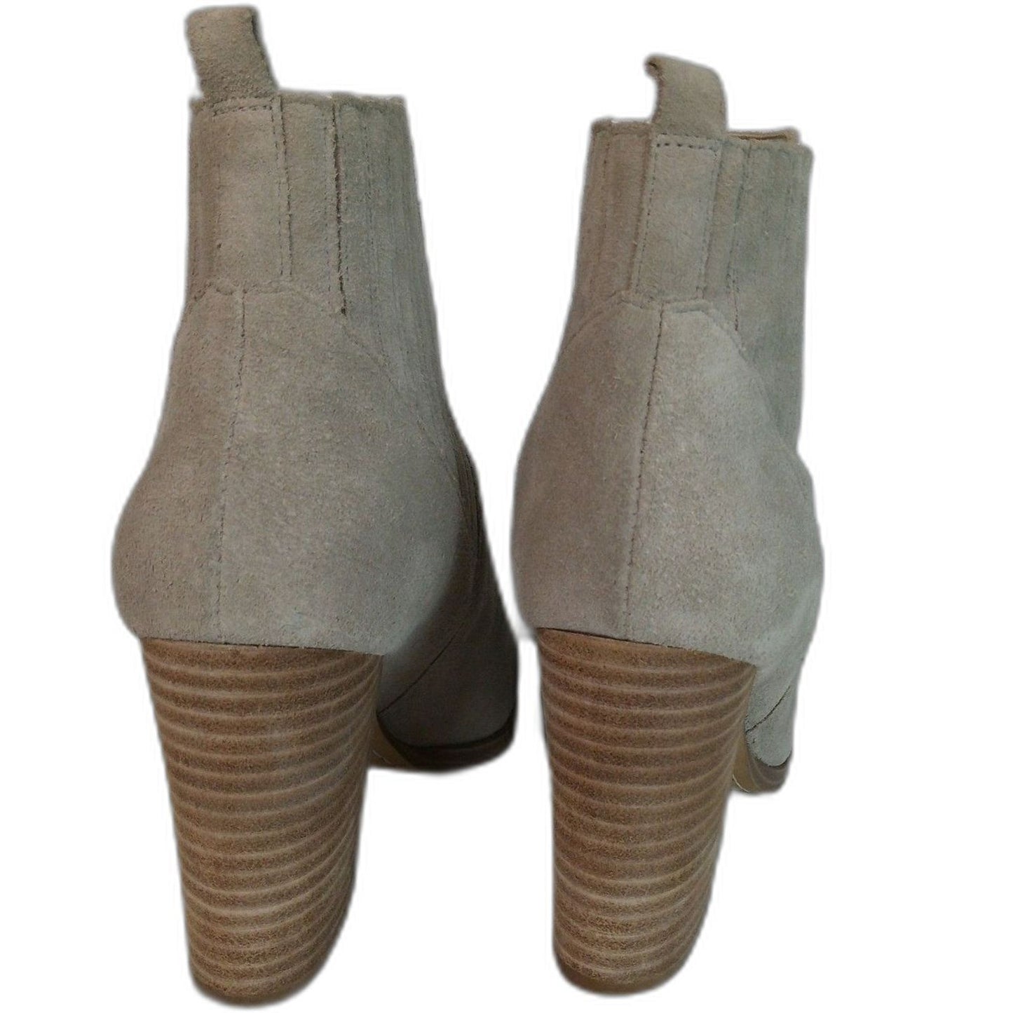Marc Fisher Alva Taupe Suede Pull On Bootie Ankle Height Pointed Toe Size 8.5
