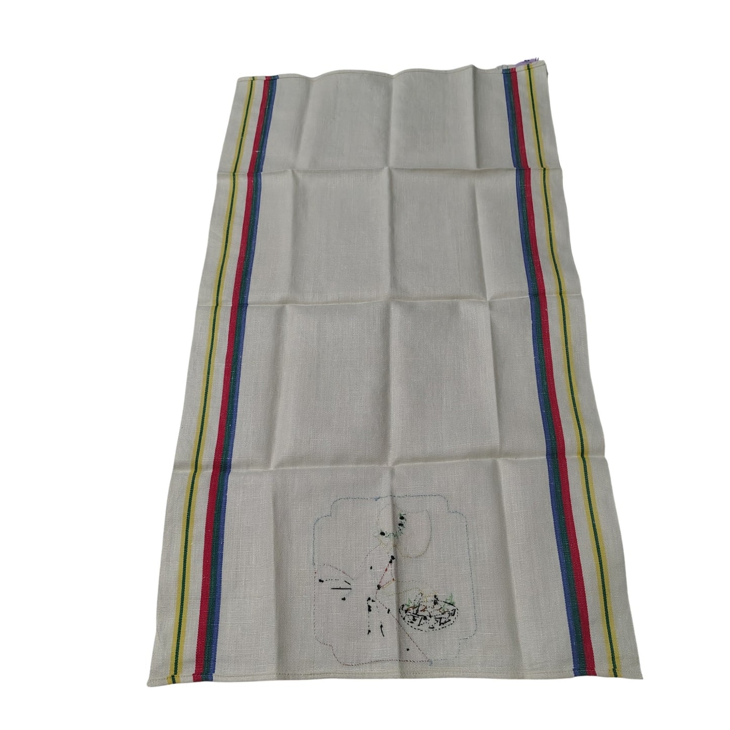 40s 50s Pure Linen Tea Towels Unused Pure Linen French Tea Towels Kitchen Towels