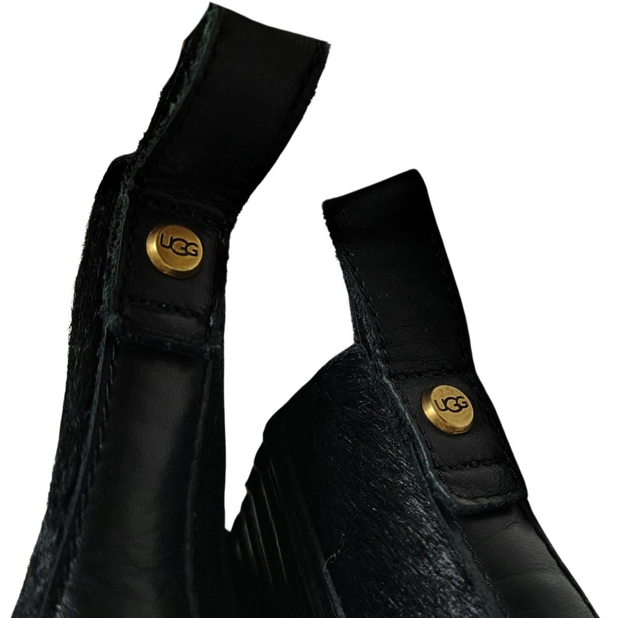 UGG Camden Exotic Calf Hair Leather High Heels Womens Ankle Boots Booties Size 7