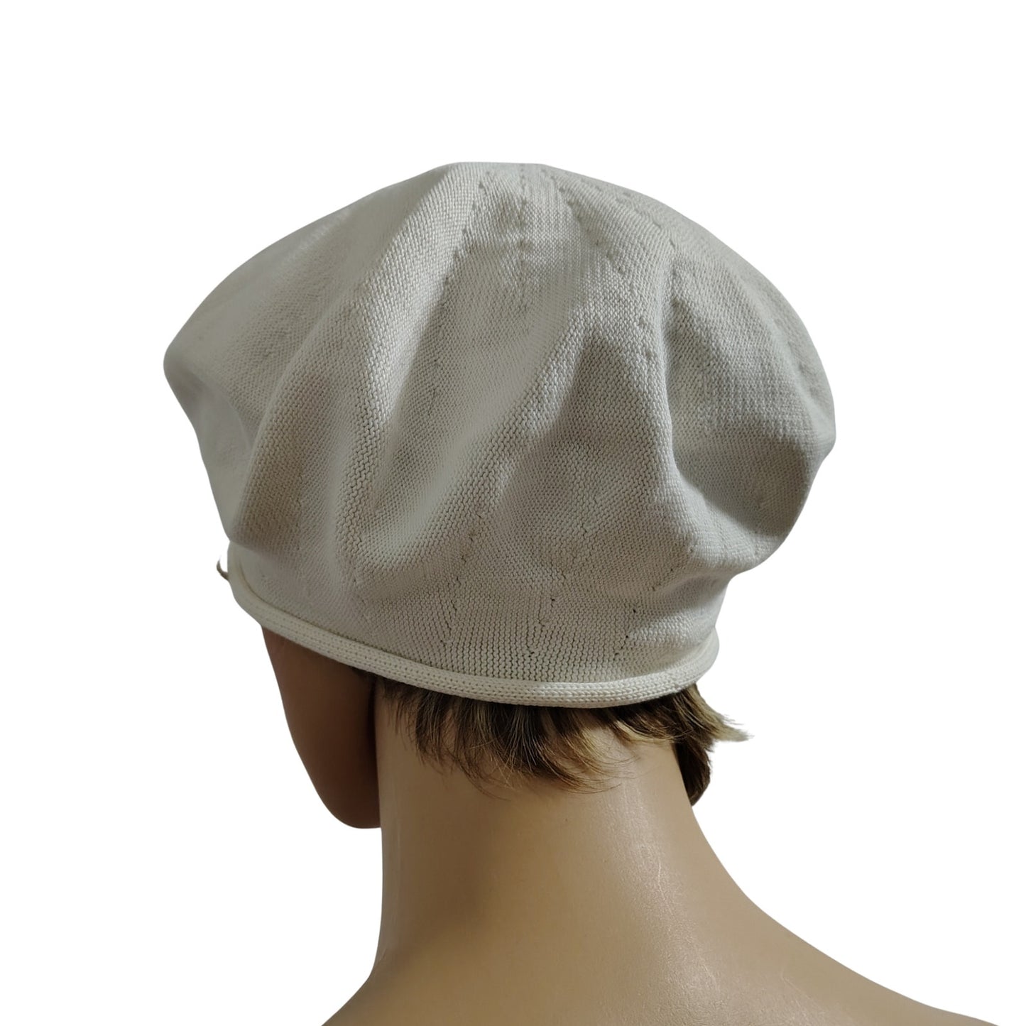 Cream Cotton Beret 10.5 Inch Diameter As seen on Mary Poppins Returns in Pink