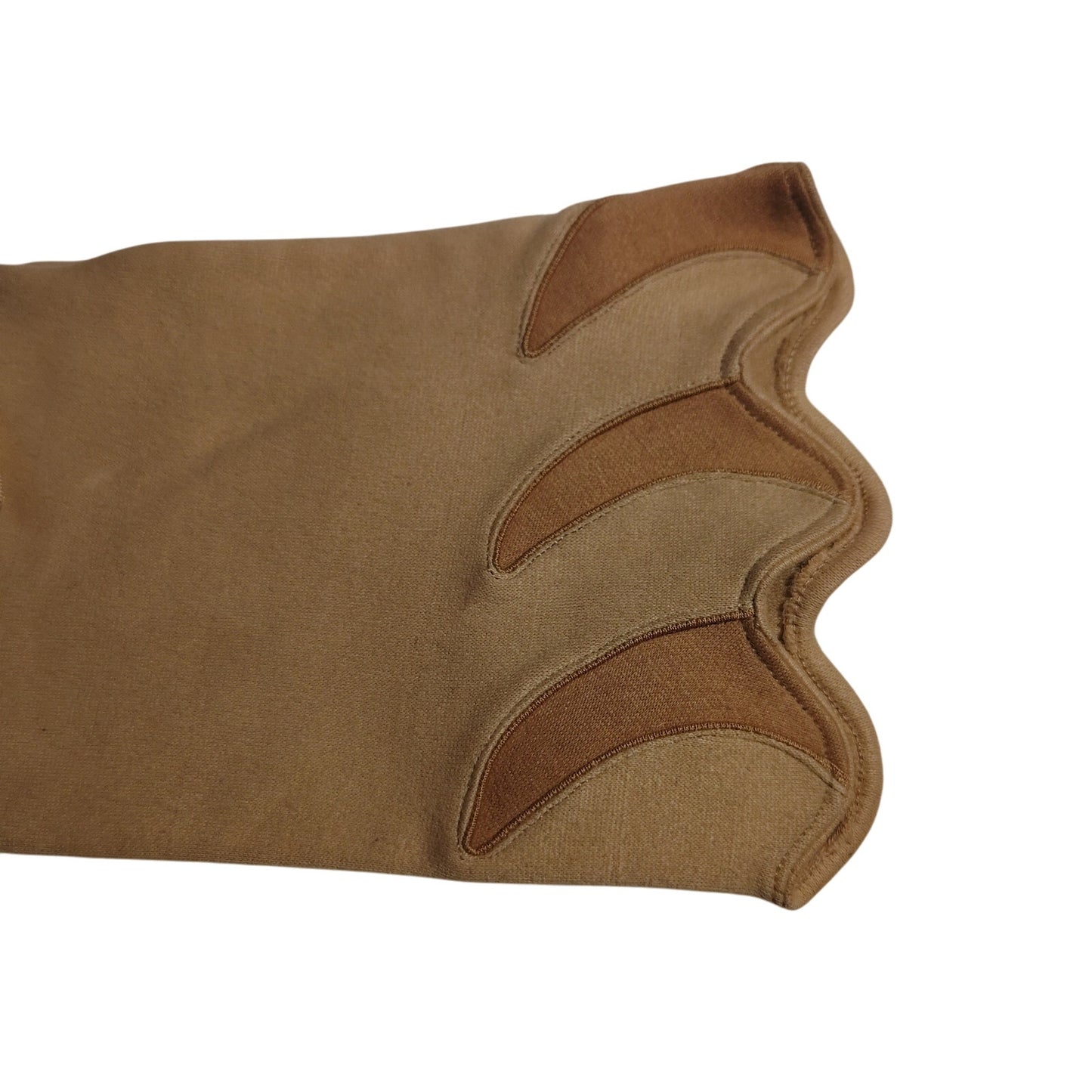 1940s Vintage Tan Fitted Evening Gloves 14" Mother of Pearl Buttons Size 6.5 GER