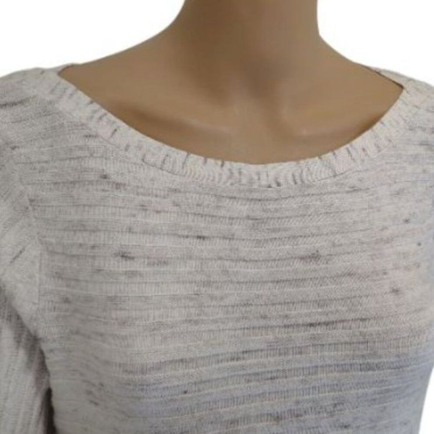 MOTH Anthropologie Beige Long Sleeve Boat Neck Sweater Tunic Dress Size Large