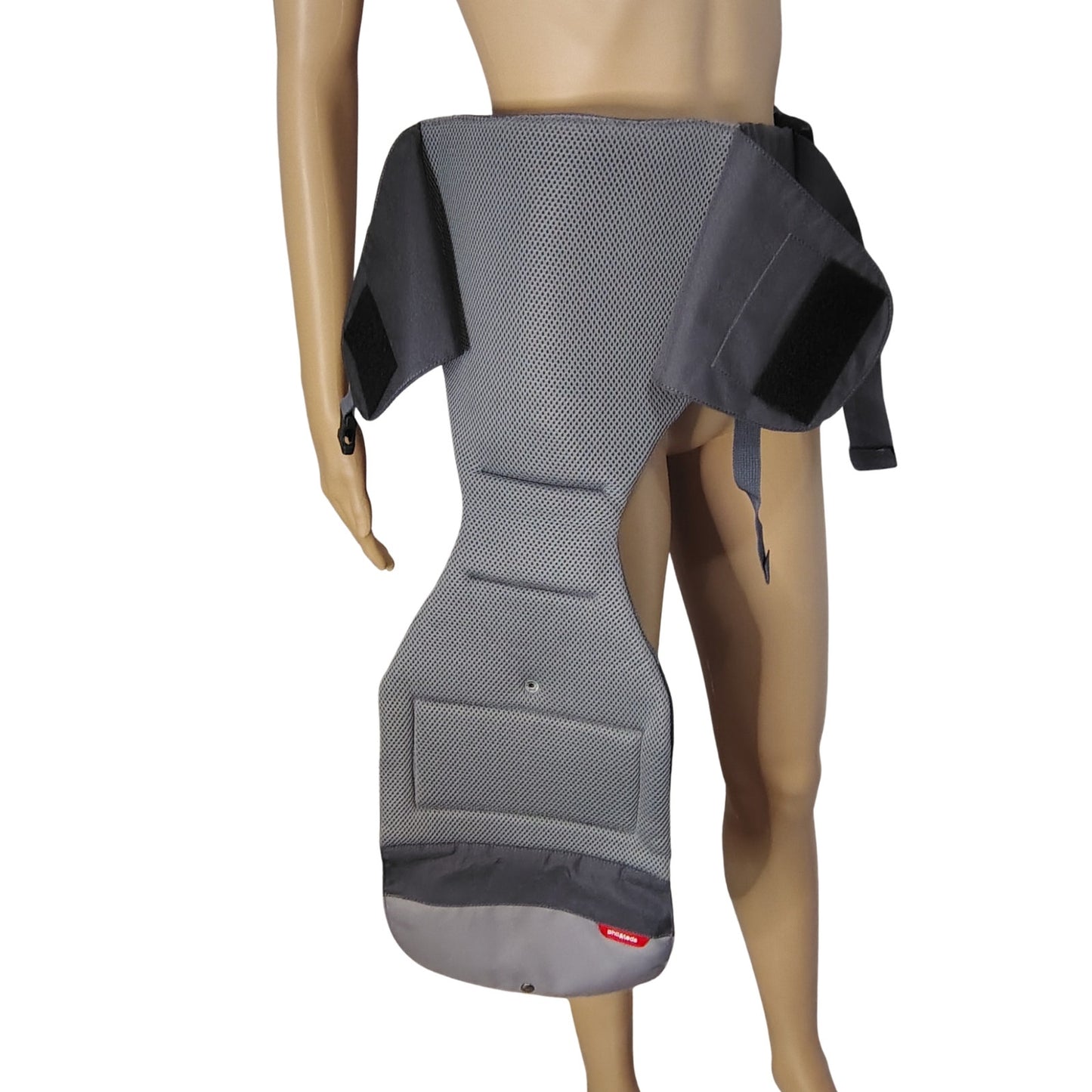 Phil and Ted's Charcoal Gray Belted Hip Baby Seat Carrier Belts Onto Hips