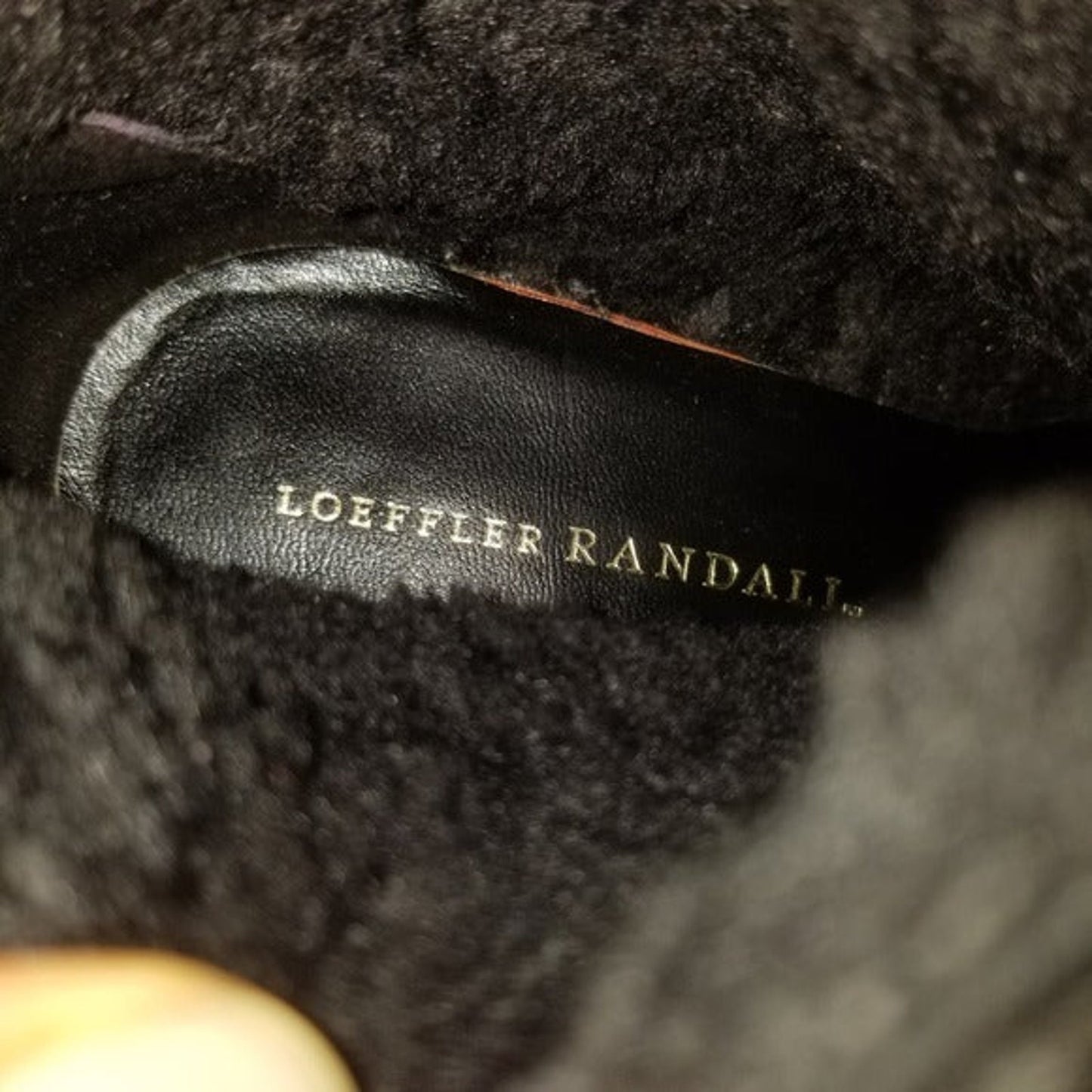 Wool + Leather Boots by Loeffler Randall Platform Round Rubber Heel Size 8.5