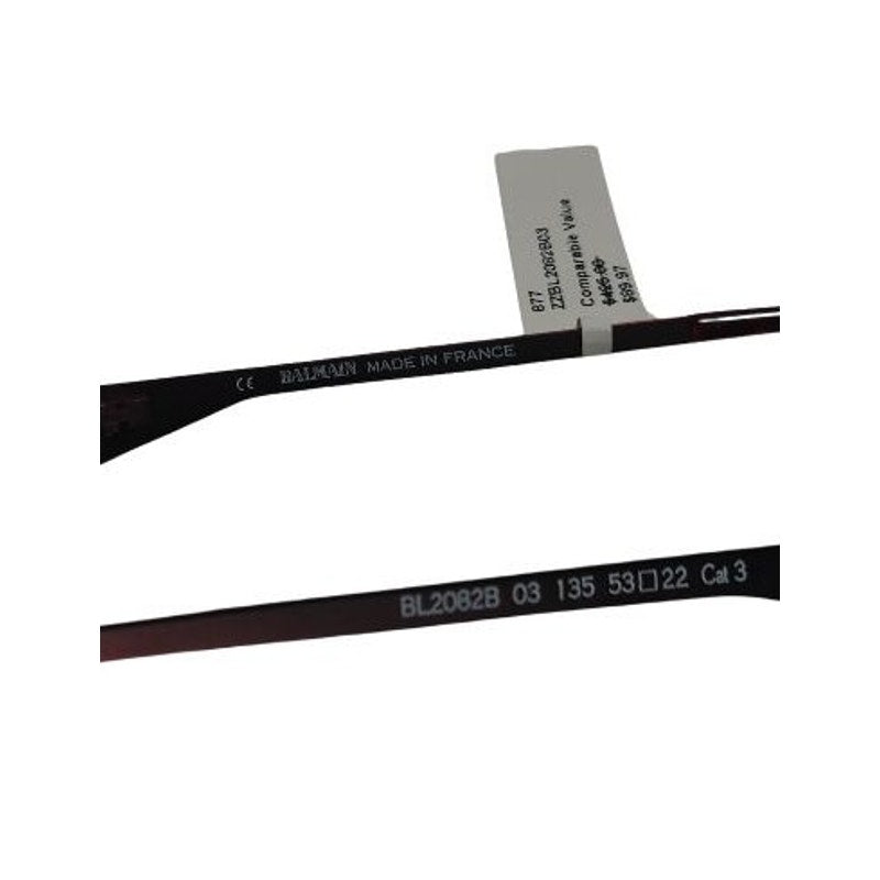 Balmain Paris Burgundy Cat Eye Womens Sunglasses New In Packaging With Case