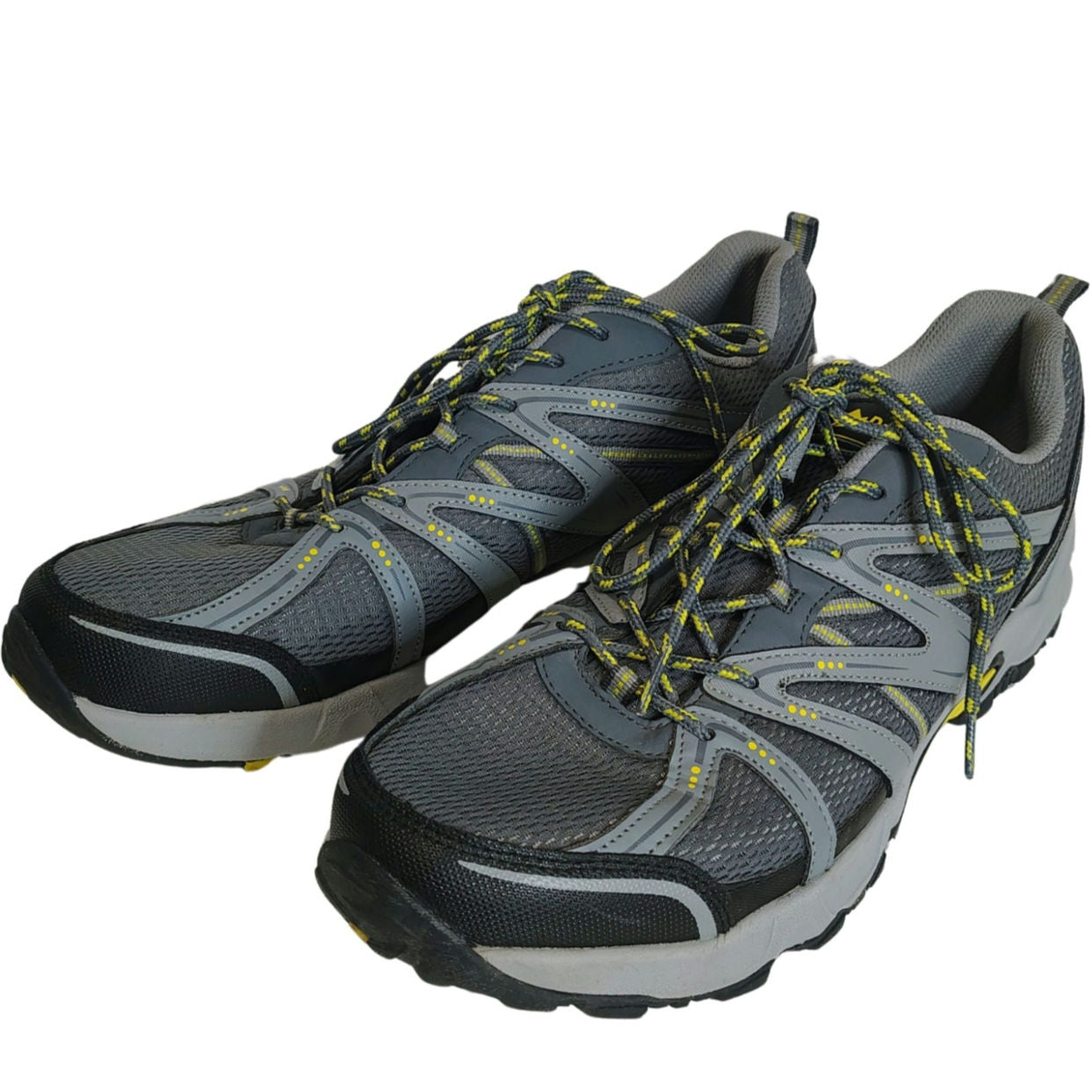 Denali Grey Mesh Lace Up Low Top Trail Hiking Running Athletic Shoes Size 13 Men