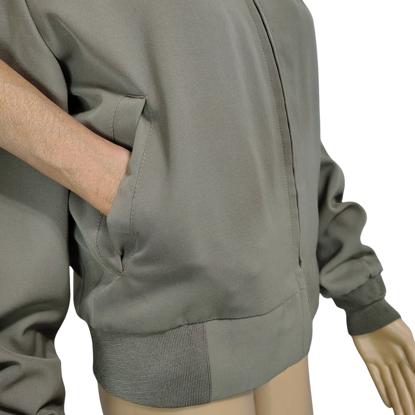 USMC Tanker Zip Up Bomber Jacket Neptune Garment Co. Epaulets Lined 36 Short