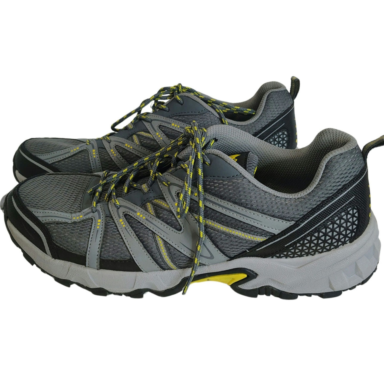 Denali Grey Mesh Lace Up Low Top Trail Hiking Running Athletic Shoes Size 13 Men