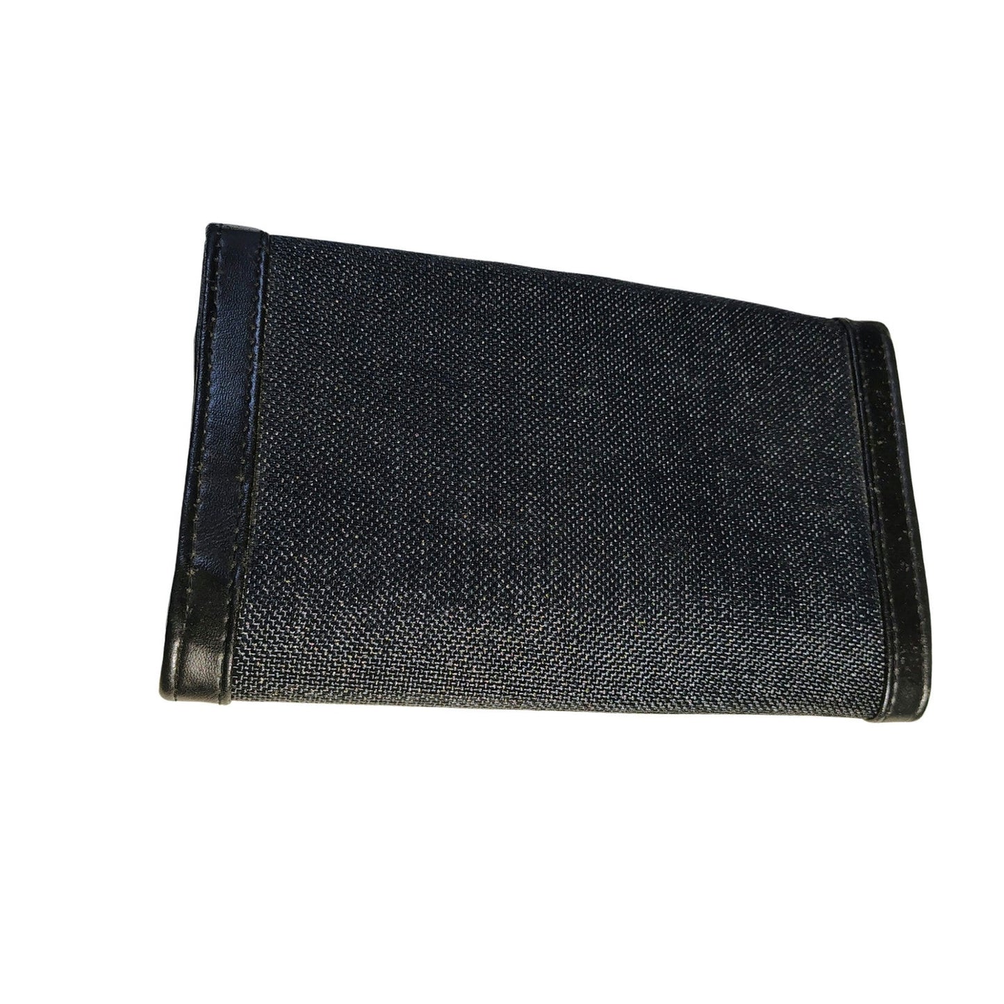Textured Black Maxi Clutch 1970s Vintage Mr. Ralph Fold Over Snap Closure Bag
