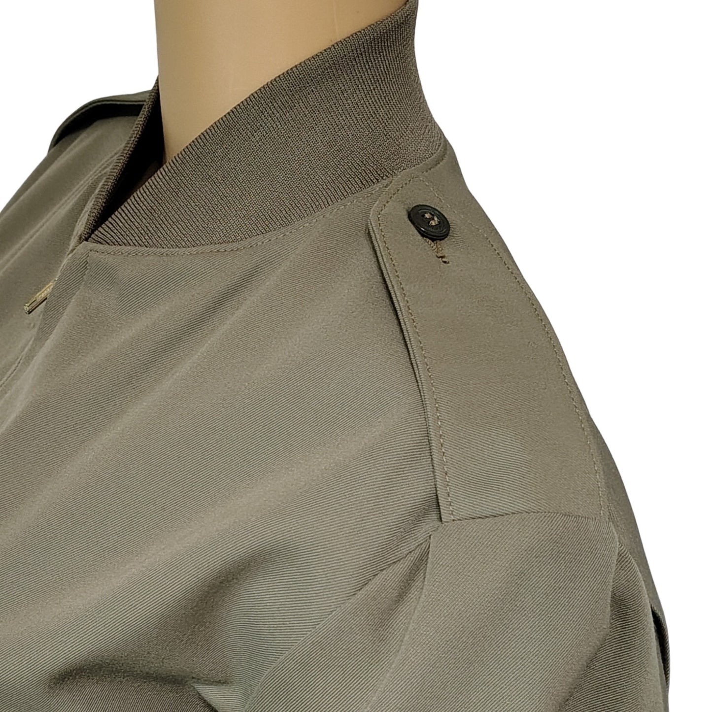 USMC Tanker Zip Up Bomber Jacket Neptune Garment Co. Epaulets Lined 36 Short
