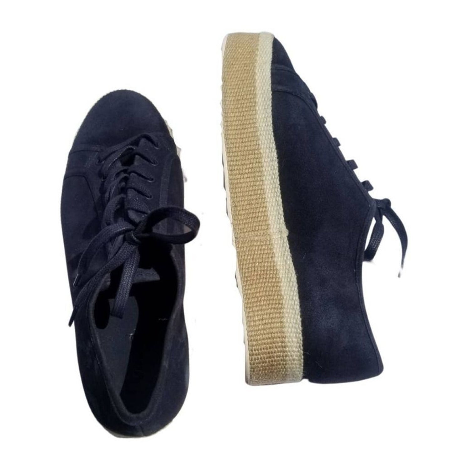 Blue Windell Lace Up Platform Espadrille Sneakers Shoes by VINCE Size 9.5