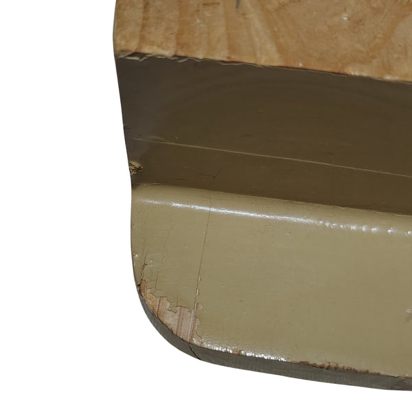 Traditional Geta Clogs Sandals Brown Wood Black Velvet Thongs Size 10.5 [Vintage]