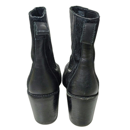 UGG Camden Exotic Calf Hair Leather High Heels Womens Ankle Boots Booties Size 7
