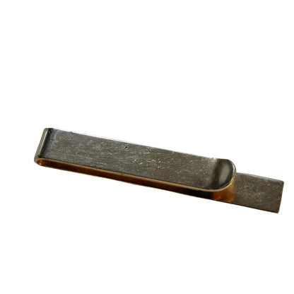 1950s Diamond Mid-Century Modern Swank Tie Bar Money Clip Gold Tone Gently Used [Vintage]