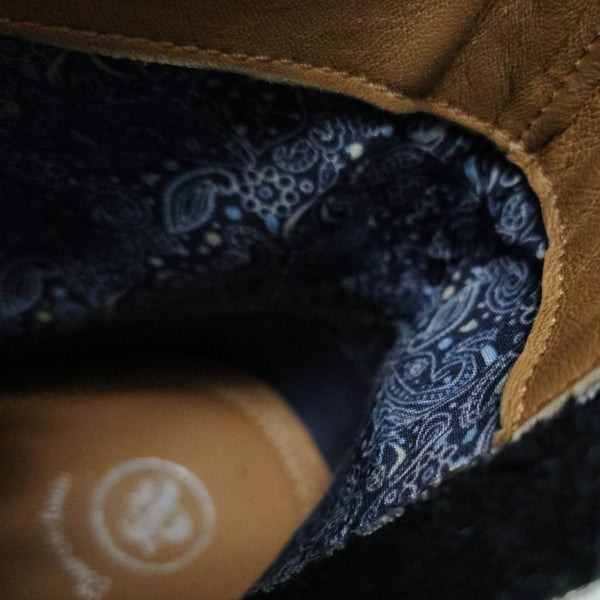 Thomas & Vine Men's Black Jarett Wingtip Zip Up Lace Black Ankle Boot Size 14