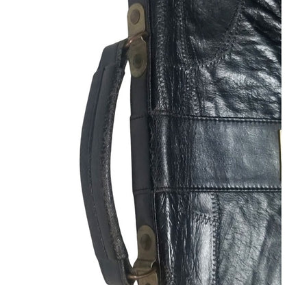 MC Marc Chantal Leather Patchwork Briefcase 1.5" x 12" [Vintage]