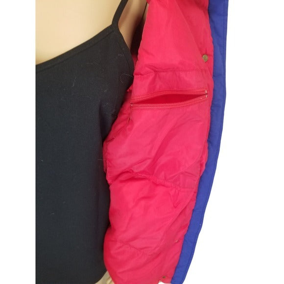 GOOSE Down 80s VINTAGE CABELA'S Red Puffer Winter Coat Size Small [VINTAGE]