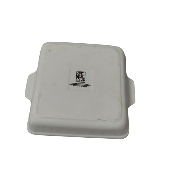 Vintage Avon Basketweave Oven to Table Server 2 qt Square Baker 9" x 9" x 2 1/2"