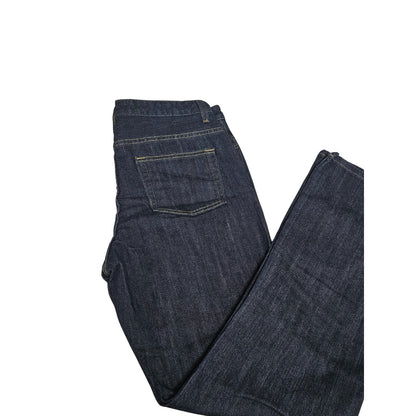 Nautica Dark Blue Jeans Wide Leg Boot Cut Size 8 Women Cotton Stretch Like New