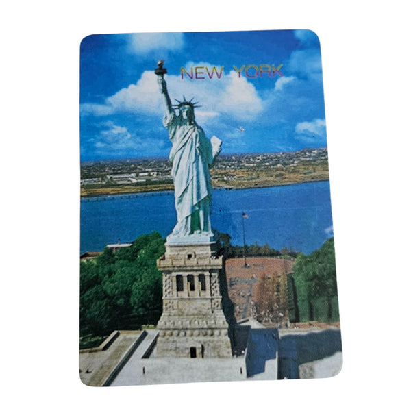 Statue of Liberty Vintage Magnetic Mini Telephone Address Book 2.75 In x 2 Inch