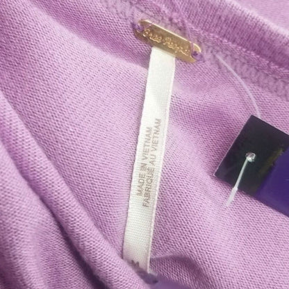 Loose fit Plum Lilac Wide Fit Baby Doll Top Box Cut Long Sleeves Med Free People