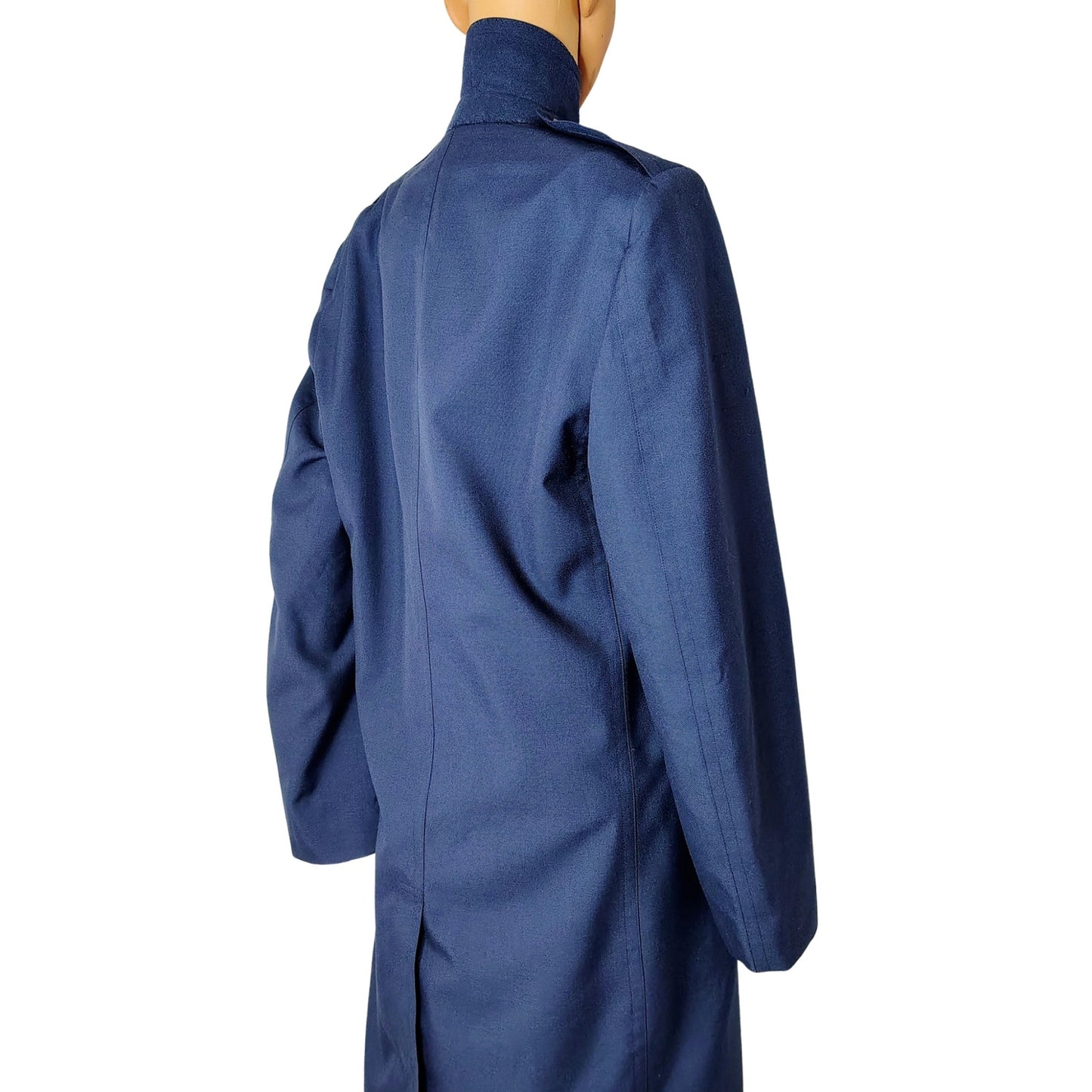 Vietnam US Air Force Overcoat 35 Long Blue 1549 Wool 13 oz Trench Coat [Vintage]