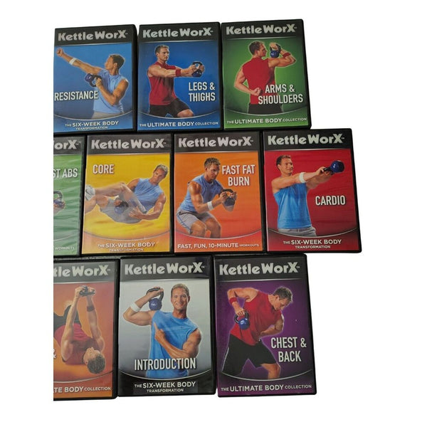 Kettle Worx The Six-Week Body Transformation 10 DVD Video Compilation Set