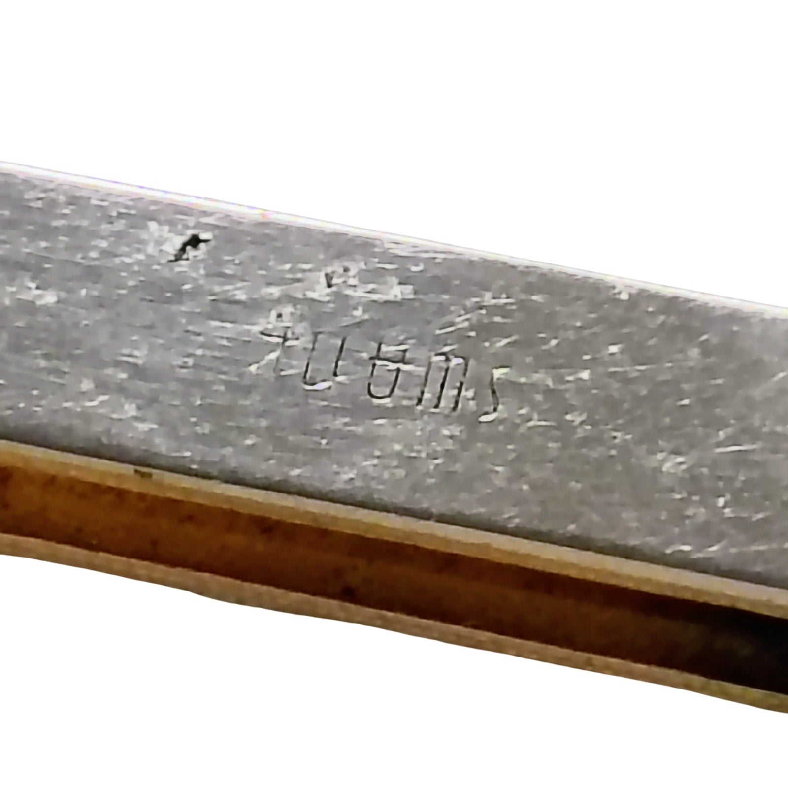 1950s Diamond Mid-Century Modern Swank Tie Bar Money Clip Gold Tone Gently Used [Vintage]