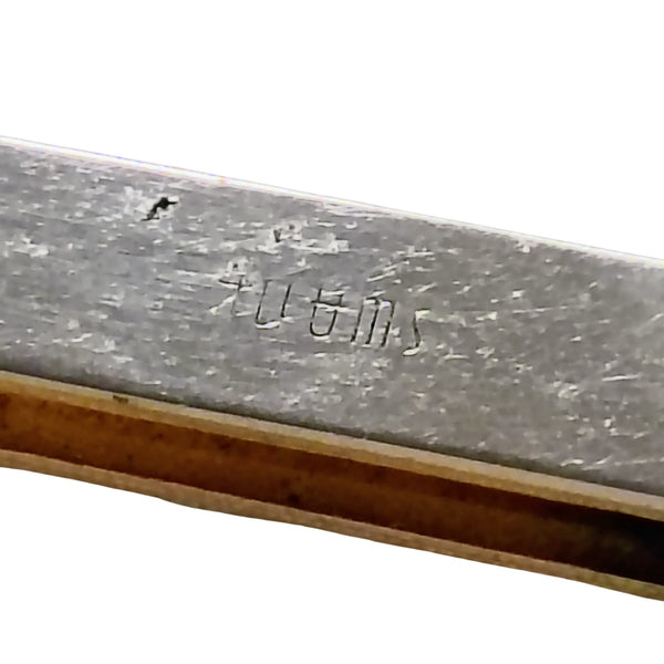 1950s Diamond Mid-Century Modern Swank Tie Bar Money Clip Gold Tone Gently Used [Vintage]