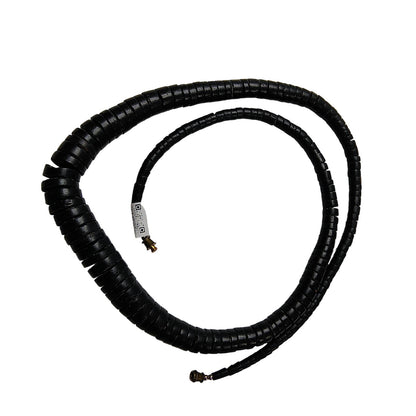 Brown Wood Beads Tribal Cultural Jewelry Single Strand Long Unisex Necklace