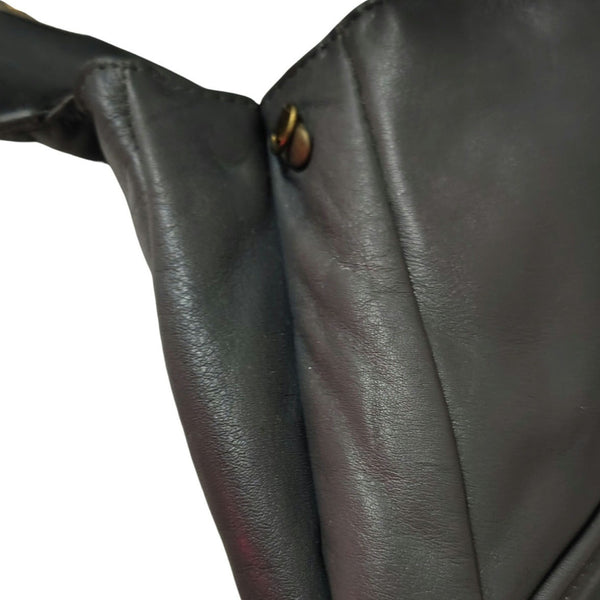 70s Gray Maxi Clutch Faux Leather Foldover Closure Magnetic Clasp 2 Compartments