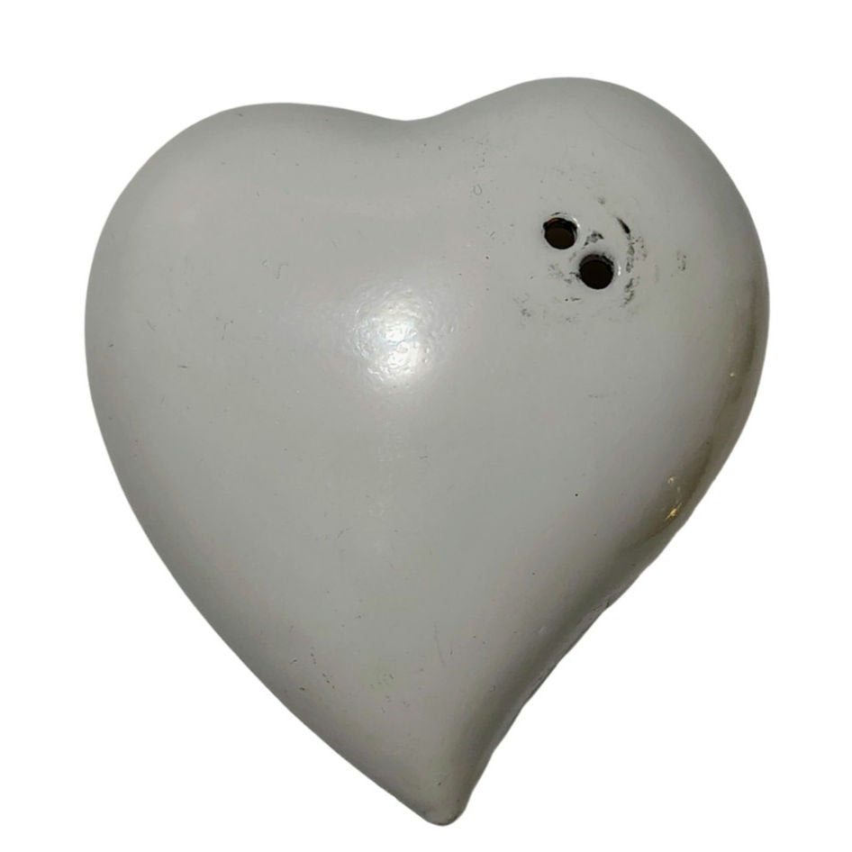 1970s Lisa Heart Brooch Removable Butterfly Lapel Pin Metal Alloy Enamel [Vintage]