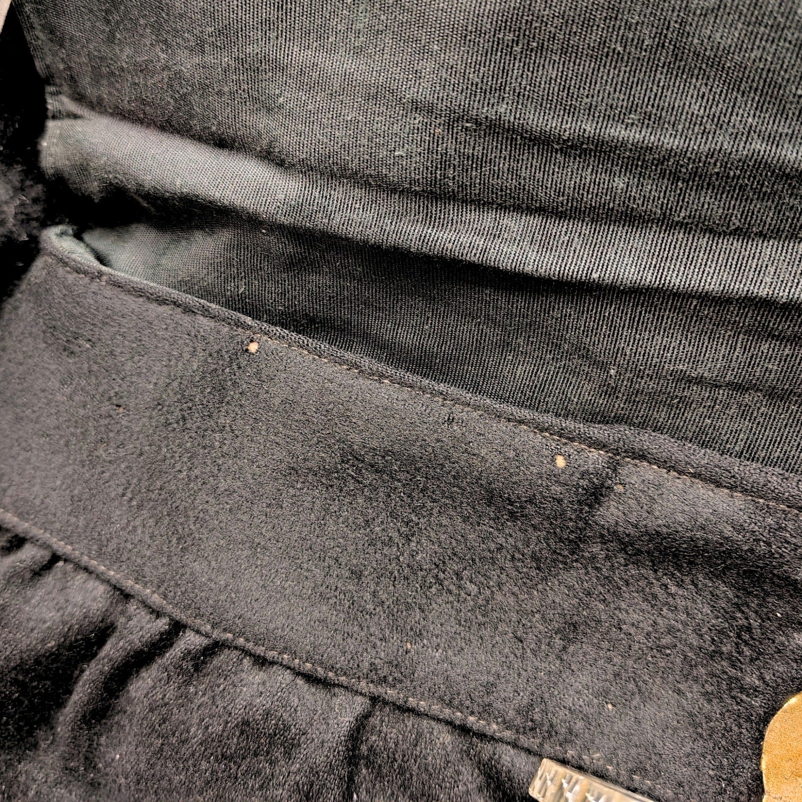 1940s The Meeker Company 100% Virgin Wool Maxi Clutch Lucite Clasp [Vintage]