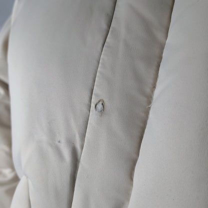 Calvin Klein Beige Performance Women's Puffer Coat Jacket Rollaway Hood Size Medium